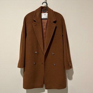 NWOT - Aritzia / Babaton - The Slouch Coat Mid - XS - Deep Camel